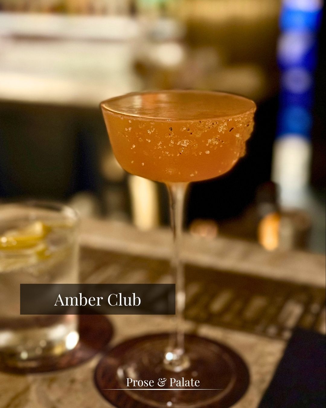 The Amber Club cocktail