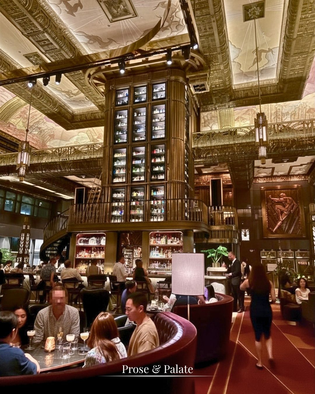 Gold-gilded ceilings and the Gin Tower
