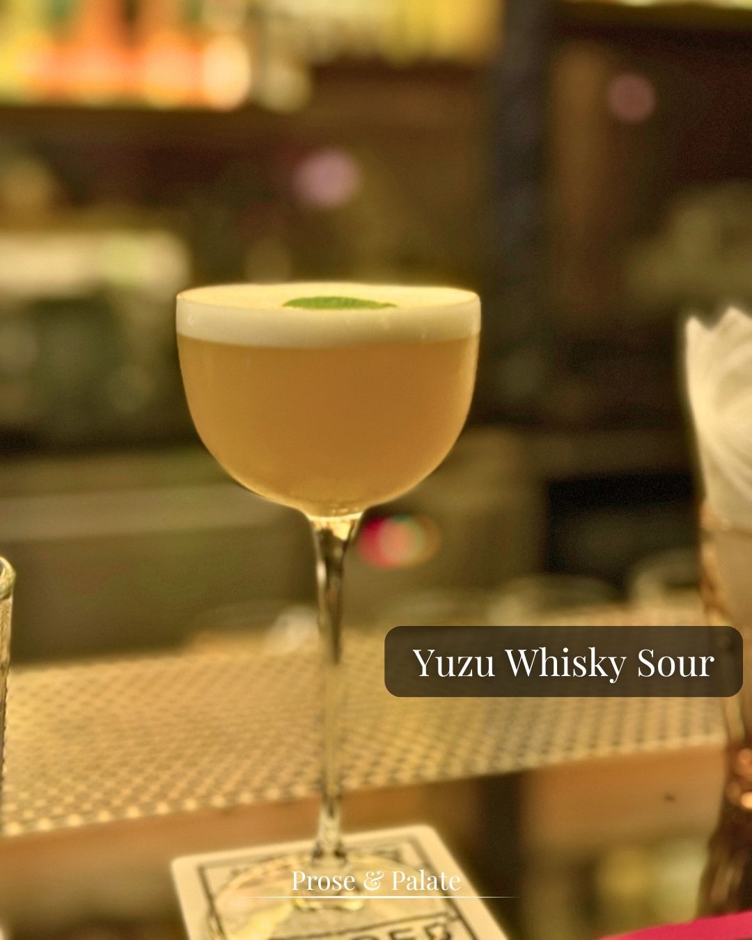 The Yuzu Whiskey Sour