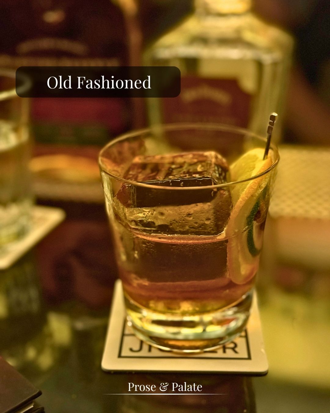An Old Fashioned, neat and unadorned