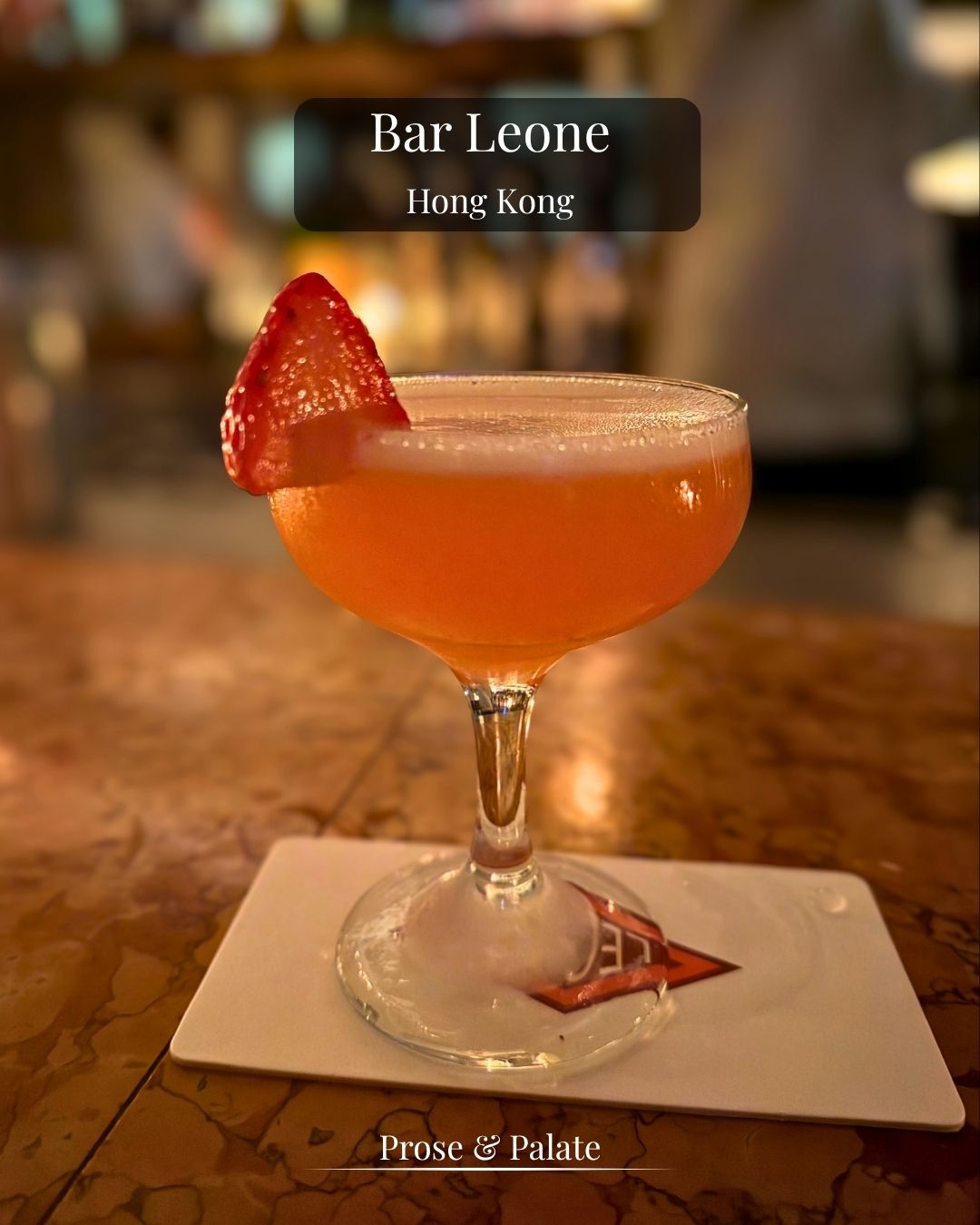 A cocktail at Bar Leone, Hong Kong
