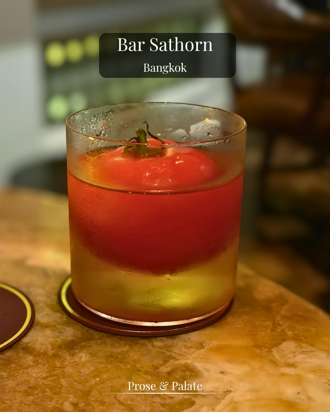 A cocktail at Bar Sathorn, Bangkok