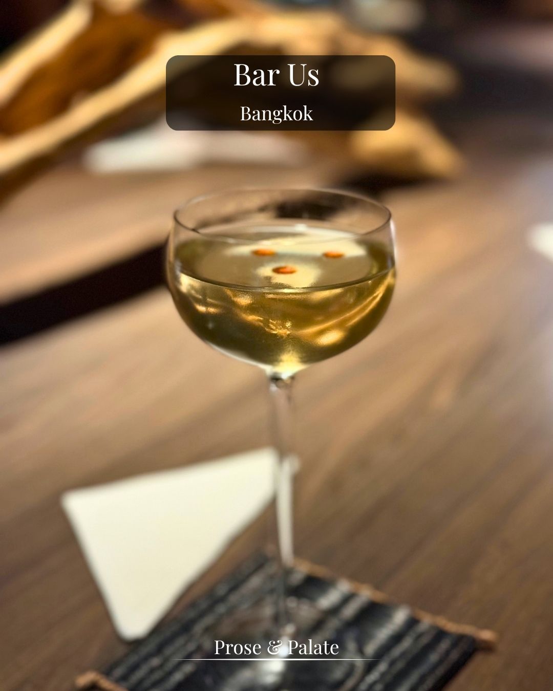 A cocktail at Bar Us, Bangkok
