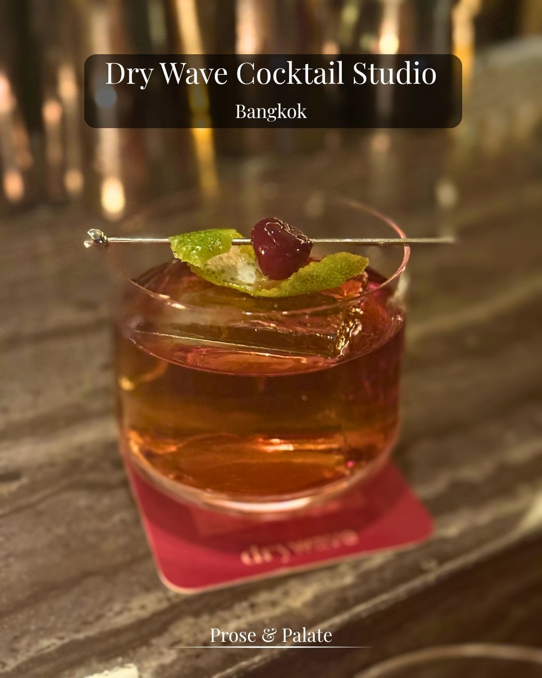 A cocktail at Dry Wave Cocktail Studio, Bangkok