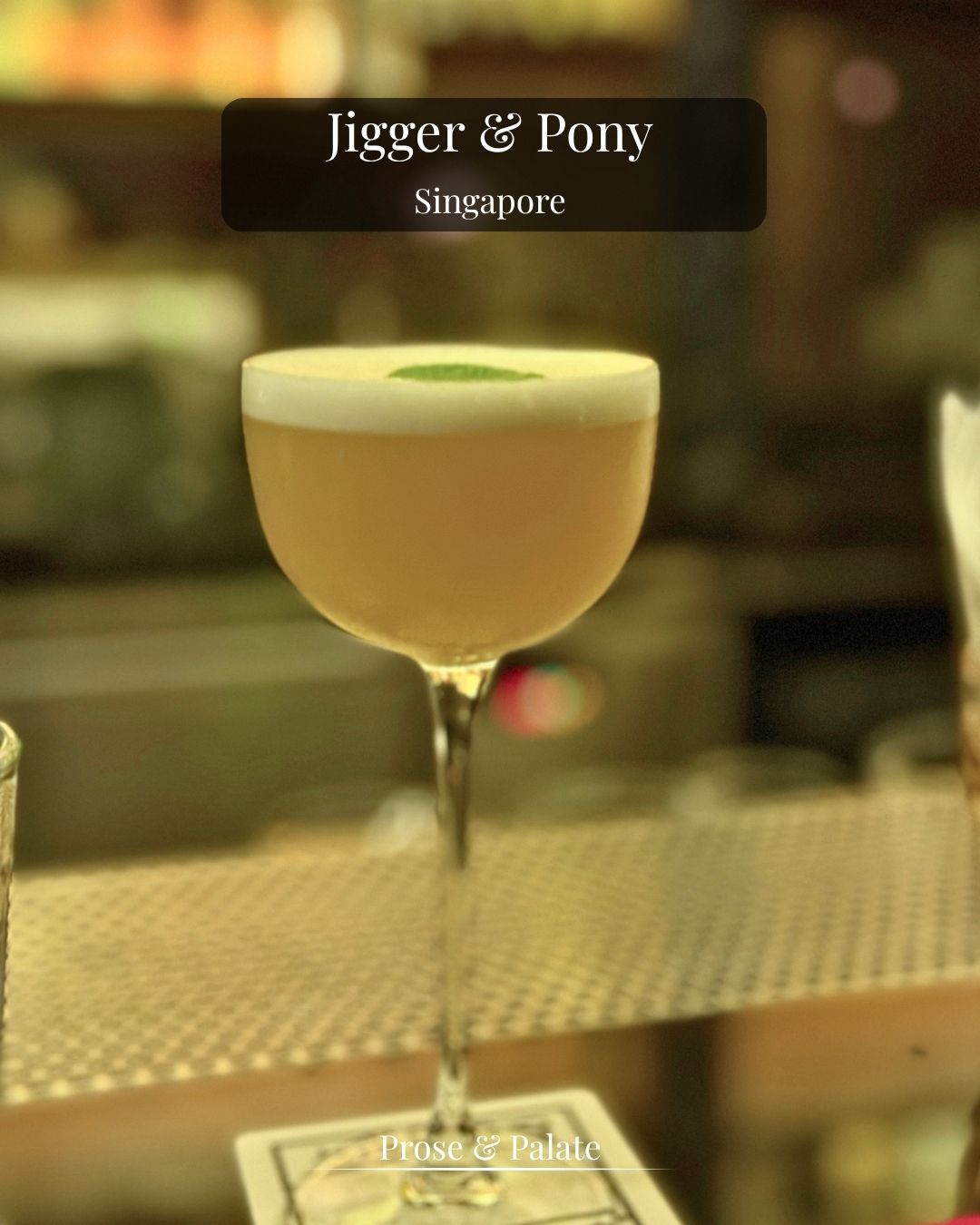 A cocktail at Jigger & Pony, Singapore