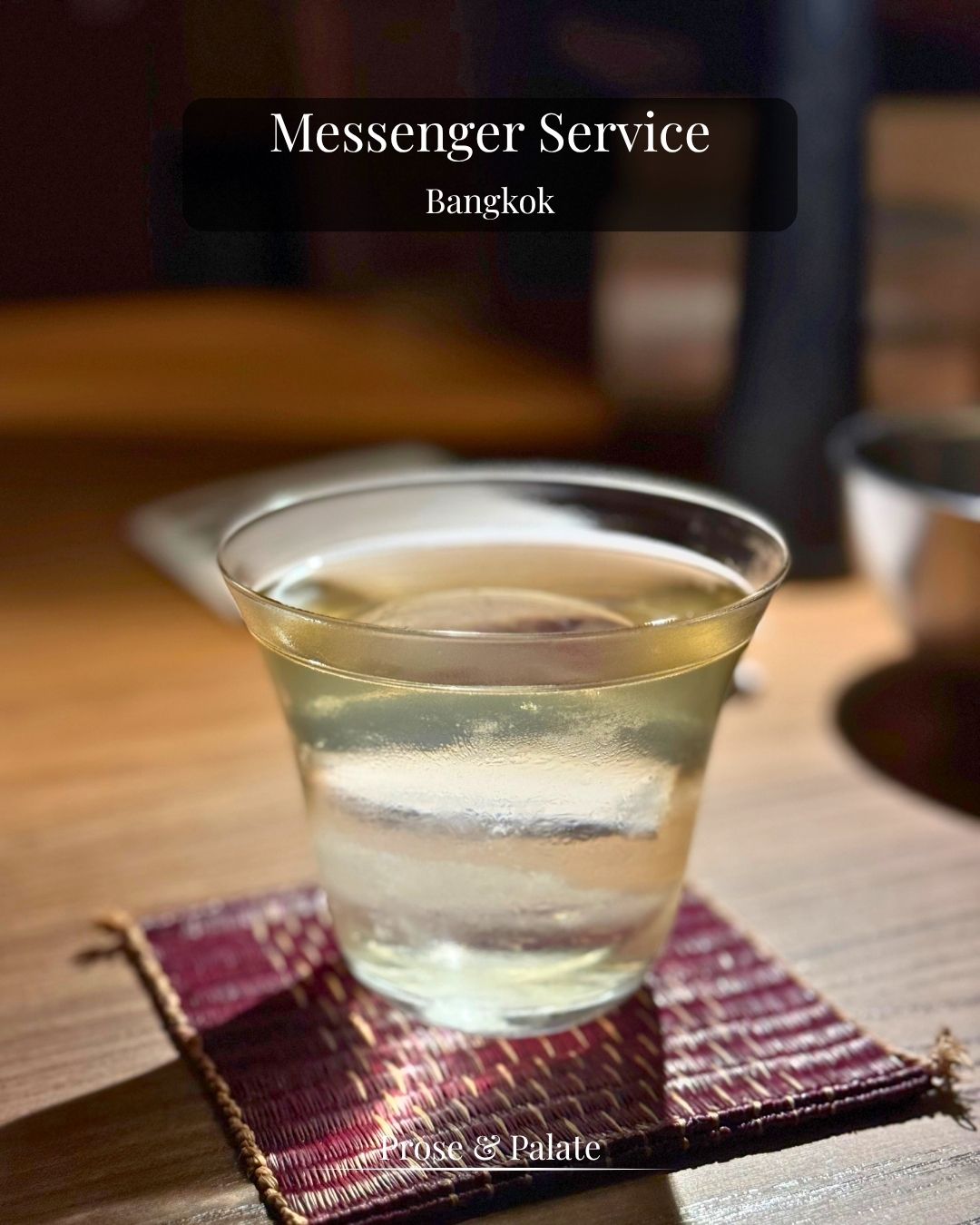 A cocktail at Messenger Service, Bangkok