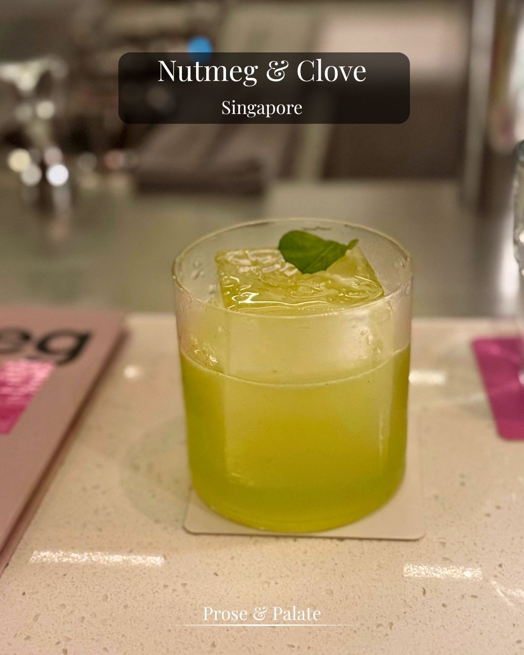 A cocktail at Nutmeg & Clove, Singapore