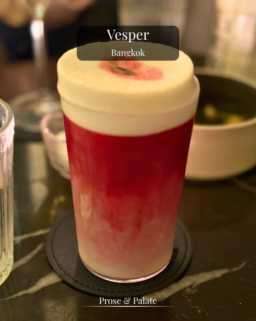 A cocktail at Vesper, Bangkok